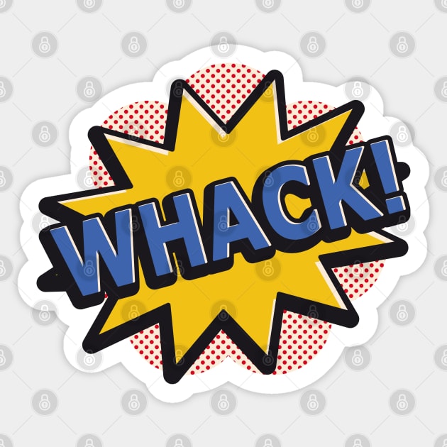 Whack Comic Explosion Sticker by THP Creative